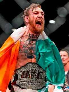 👑 cbfbdbed Conor McGregor UFC UFC, คอเนอร์ แม็คเกรเกอร์, MMA, ต่อสู้, ไอริช, แชมป์ telegram sticker