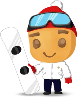 🏂 08a5e0eb สโนว์บอร์ด, กีฬาฤดูหนาว, นักสโนว์บอร์ด, ฤดูหนาว, สกี, สันทนาการ telegram sticker