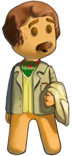 🚶 dba5c73e ผู้ชาย, ตัวละคร, หนวด, สูท, ภาพเหมือน telegram sticker