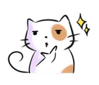 🤔 709373ba 猫, 动物, 手势, 中指, 冒犯 telegram sticker