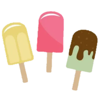 🍦 0c934a2a Eis am Stiel, Eis, Sommer, Dessert, Süß, Essen telegram sticker