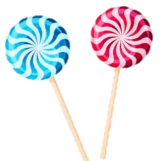 🍭 3118594f Lutscher, Süßigkeit, Süß, Leckerli, Dessert, Blau, Rot telegram sticker