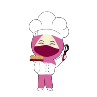 🍦 483b77f9 Koch, Hijab, Bäcker, Gebäck, Essen, Kochen, Bäckerei telegram sticker
