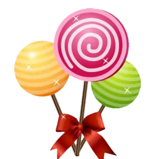 🍭 de06a7a7 Lutscher, Süßigkeiten, Süßes, Leckereien, Schleife telegram sticker