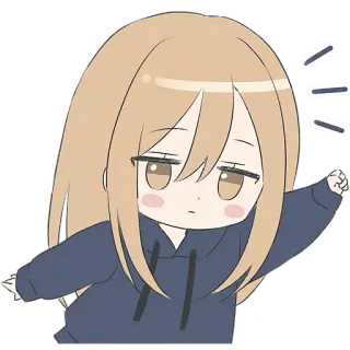 ✊ 0ac7f9ff Anime, Ragazza, Carina, Chibi, Sticker, Cartone animato telegram sticker