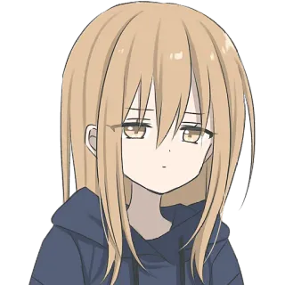 🤨 44b8cba7 Anime, Ragazza, Carina, Cartone animato, Manga, Femmina, Personaggio telegram sticker