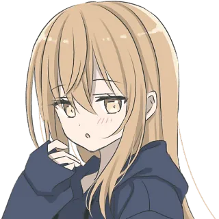 🤔 c82b0d6d ragazza anime, carina, ragazza, cartone animato, anime, kawaii telegram sticker