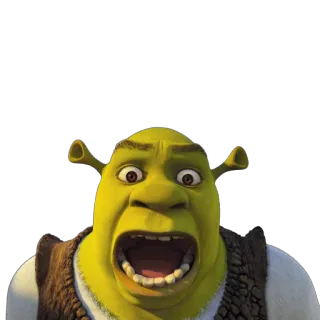 😱 285dce90 Shrek ogr, zielony, kreskówka, film, animowany telegram sticker