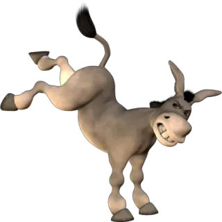 😬 4c811411 Donkey Shrek animowany, osioł, kreskówka, zwierzę, śmieszny telegram sticker