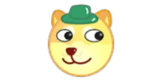 🤠 0e164a00 dog, cartoon, animal, hat, cute telegram sticker