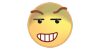 😨 11e97d58 emoji, smirk, expression, cartoon, face telegram sticker
