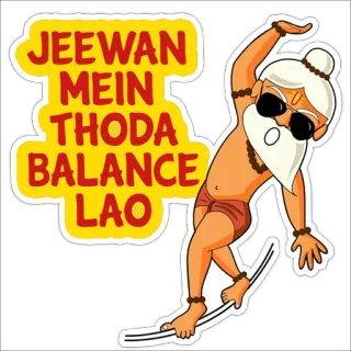 Cool Baba telegram stickers