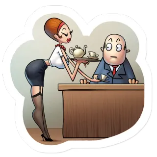 Office Life telegram stickers