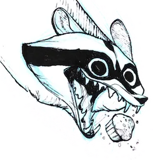 🍪 2f8fe34a енот, кекс, животное, мультфильм, наклейка, юмор, милый telegram sticker