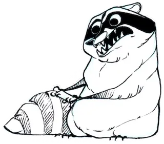 📱 4bb66e7f енот, животное, мультфильм, наклейка telegram sticker