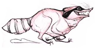 ❗ bdf1ba5b енот, животное, наклейка, мультфильм, млекопитающее, дикая природа telegram sticker