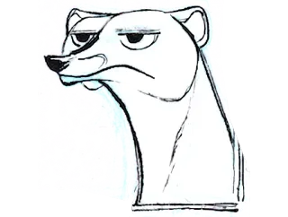 😑 ec270307 животное, ласка, мультфильм, иллюстрация, рисунок telegram sticker