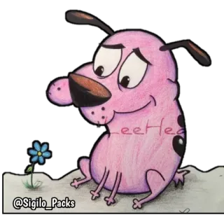 🐶 Coragem 🐶 @Sigilo_Packs telegram stickers