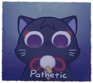 😨 94dc83a0 Pathetic 猫, 情けない, 動物, ステッカー telegram sticker
