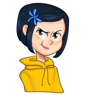 Coraline whatsapp stickers