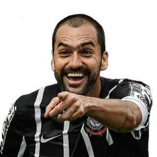 😂 45156094 uomo, che indica, sorridente, calcio, atleta, calcio telegram sticker