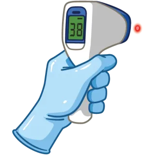 🎭 14e9bd18 temperatur, thermometer, covid, pandemie, gesundheit, medizinisch telegram sticker