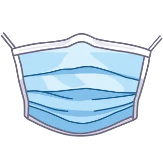 🎭 8682244d Maske, medizinisch, Gesichtsbedeckung, Covid, Schutz, Pandemie telegram sticker