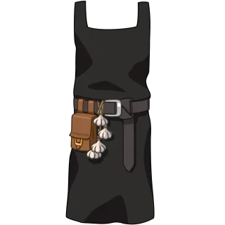 🎭 e8dc526a Schürze, Knoblauch, Gürtel, Beutel, Kochen, Koch, Küche telegram sticker