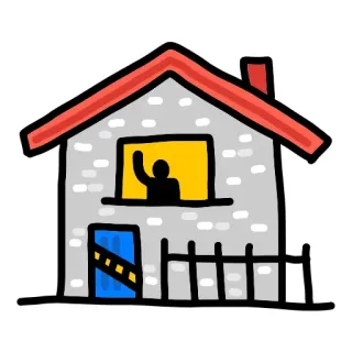 🏡 6d3fb3b1 casa, lar, edifício, moradia, janela, porta whatsapp sticker