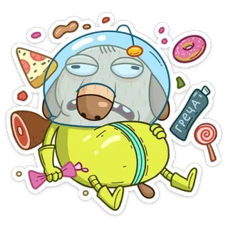 КосмоДигги (@TgSticker) telegram stickers