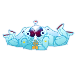 👫 471a5ced космонавты, космос, скафандры telegram sticker