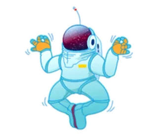 ☯️ 941c0a4a астронавт, космос, йога, медитация, плавание, мир, космос telegram sticker