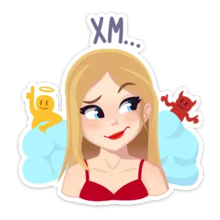 Cosmo Girl :: @stickroom whatsapp stickers