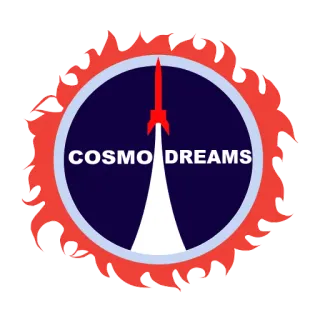 👾 59253bc1 COSMO DREAMS raket, ruimte, dromen, kosmos, cosmos, nasa, astronomie telegram sticker