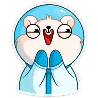 ☺️ 51cab3e3 zwierzę, kreskówka, słodkie, niedźwiedź, śmieszne, ilustracja, postać, naklejka telegram sticker