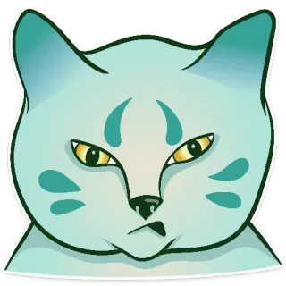 😠 f6bf0f1f 고양이, 동물, 스티커, 만화, 귀여운 telegram sticker