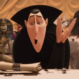 🧛‍♂ 2881a07a Dracula Hotel Transylvania แดร็กคิวลา, โรงแรมผีหนีไปพักร้อน, การ์ตูน, แวมไพร์, ภาพยนตร์, แอนิเมชั่น, ตัวละคร telegram sticker