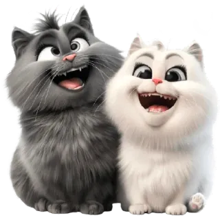 🤣 14dc71cd Katze, Kätzchen, süß, Tiere, Haustiere, glücklich, Cartoon telegram sticker