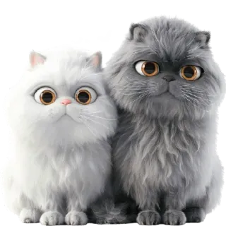 Парные котейки @Nyasticks2 telegram stickers