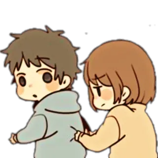 🎀 e41c95f3 卡通, 情侣, 关系, 可爱, 贴纸 telegram sticker