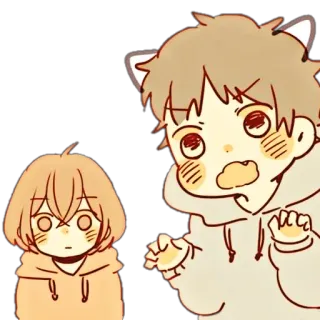 🥡 e4e9853d 卡通, 动漫, 可爱, 卡哇伊, 贴纸, 人物 telegram sticker