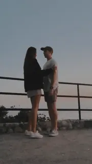 ❤️ 231330f7 couple, relationship, love, sunset, affection telegram sticker