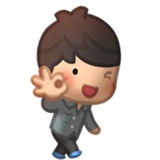 👌 52777089 Desenho animado, Personagem, Gesto, Positivo, Ok, Aprovação telegram sticker