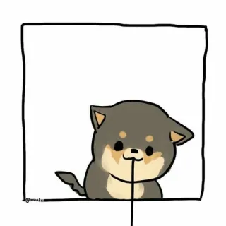 😂 fd527da2 狗, 柴犬, 小狗, 动物, 可爱, 卡通 telegram sticker
