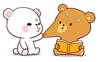 🤜 500cefd5 carino, orso, coppia, cartone animato, animali, relazione, amore telegram sticker