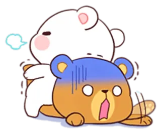 😠 c9fdc81f Cartone animato, Orso, Carino, Animale, Kawaii, Adesivo telegram sticker