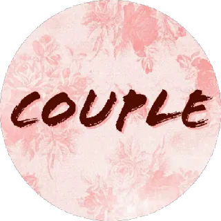 👫 48c5c561 COUPLE pasangan, cinta, hubungan, bunga, merah muda whatsapp sticker