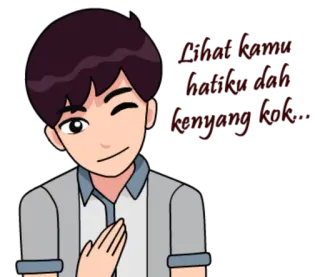 Couple Hijab Diary @tikelku whatsapp stickers