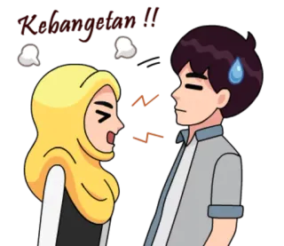 Couple Hijab Diary @tikelku telegram stickers