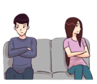 Couple Problem whatsapp stickers
